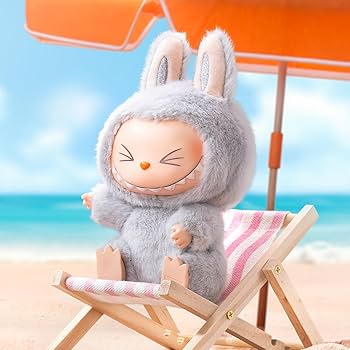 Hehe the Moody Bunny – “Have a Seat” Plush Keychain