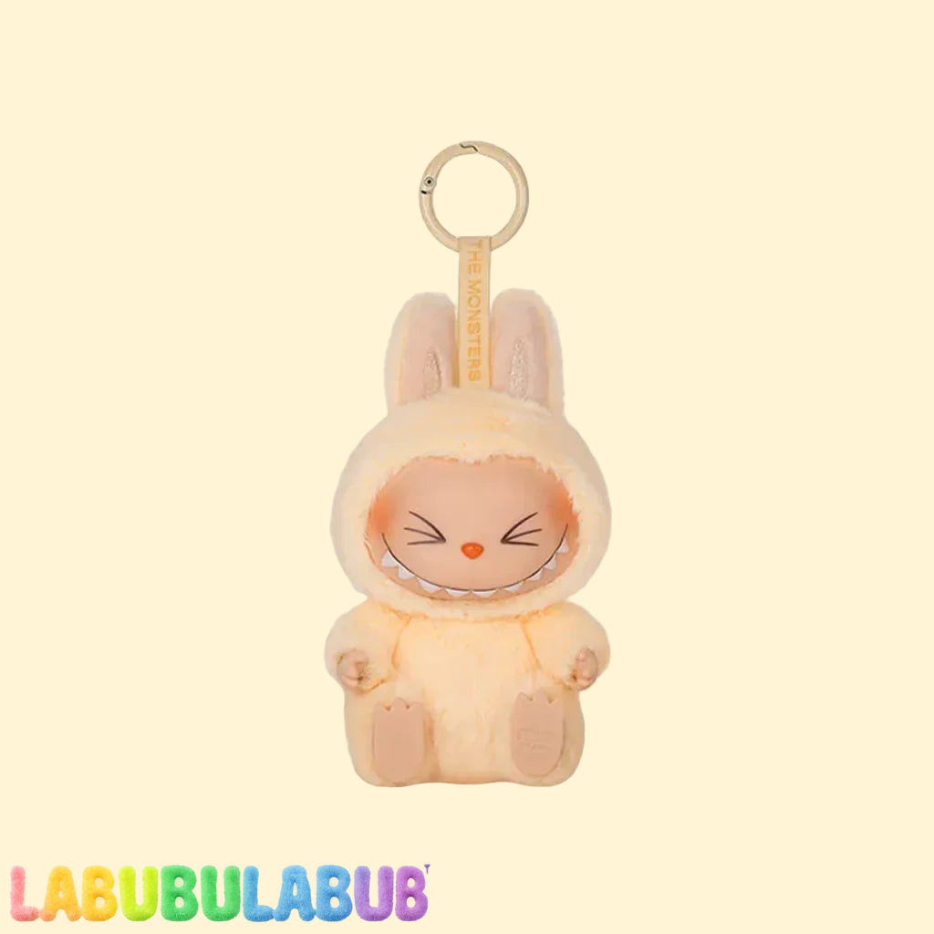Sisi the Snoozy Bunny – “Have a Seat” Plush Keychain